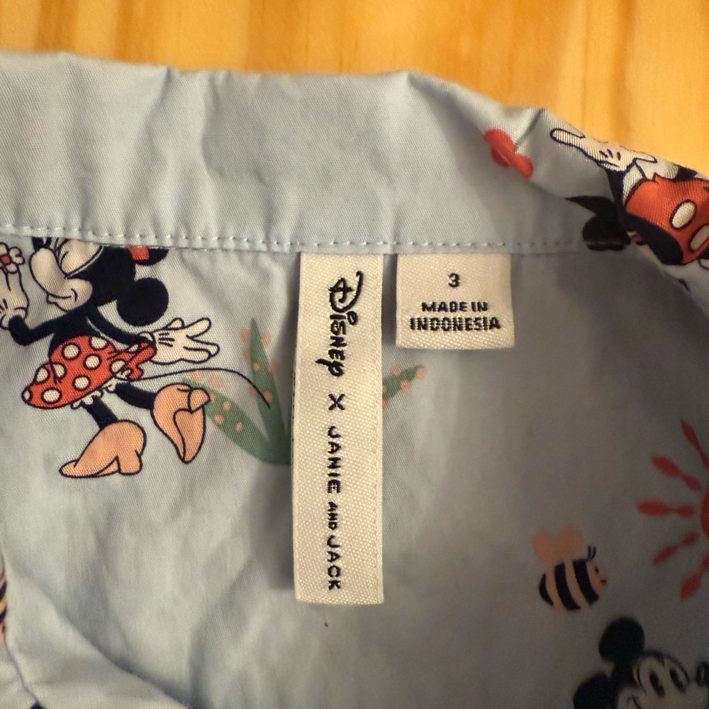 Disney x Janie and Jack Mickey Minnie Mouse Shirt